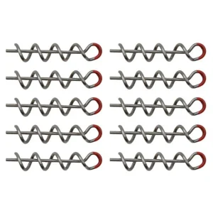 Senshu Jig Schraube Rot/Silber | 10 Stk